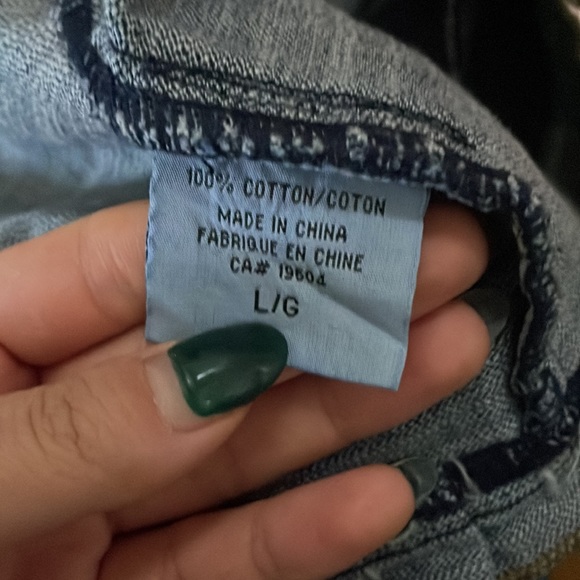 UB Jeans Cropped bolero denim jean jacket with ruffle trim - Picture 5 of 6